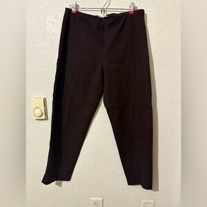 Eileen Fisher Capri Pants in Brown Medium